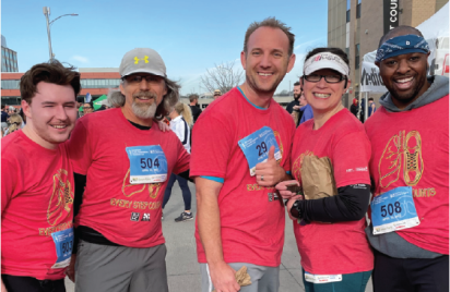 NICO employees participating in run